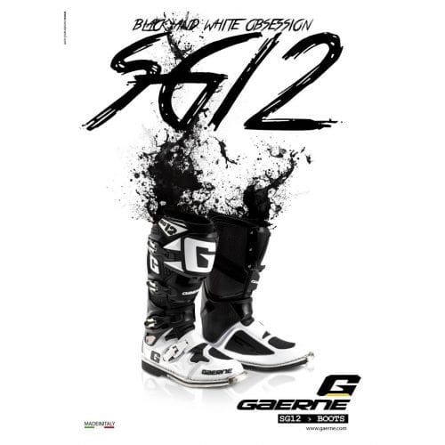 Gaerne  BOOTS SG 12 WHITE BLACK LIMITED EDITION 