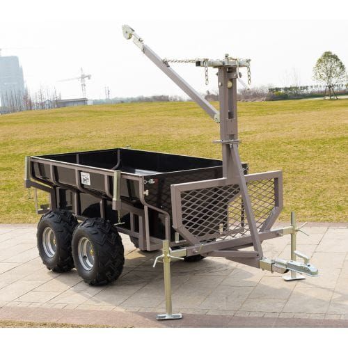 Remorca Shark ATV Trailer Wood 1500 Black