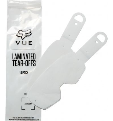 FOX VUE LAMINATED TEAR OFFS 14PK [CLR]