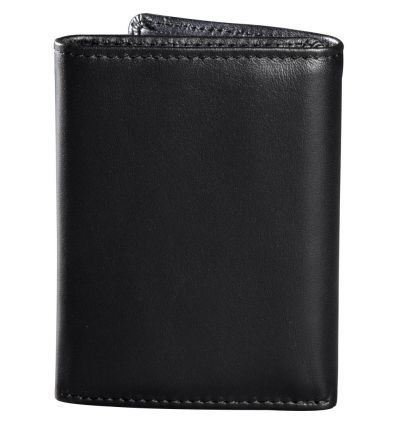 FOX TRIFOLD LEATHER WALLET [BLK]