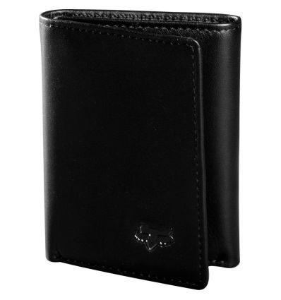 FOX TRIFOLD LEATHER WALLET [BLK]