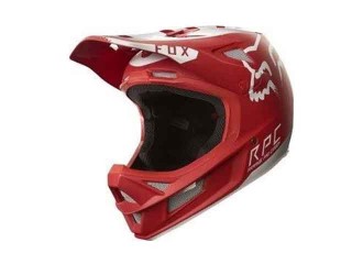  MTB-HELMET RAMPAGE PRO CARBON MOTH HELMET RED/WHITE