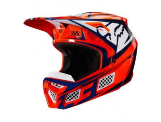 FOX V3 IDOL HELMET, ECE [ORG/BLU]