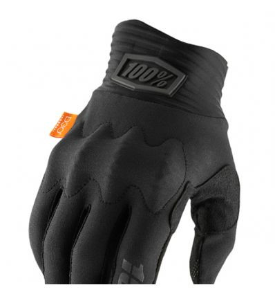 100% COGNITO Black/Charcoal Gloves