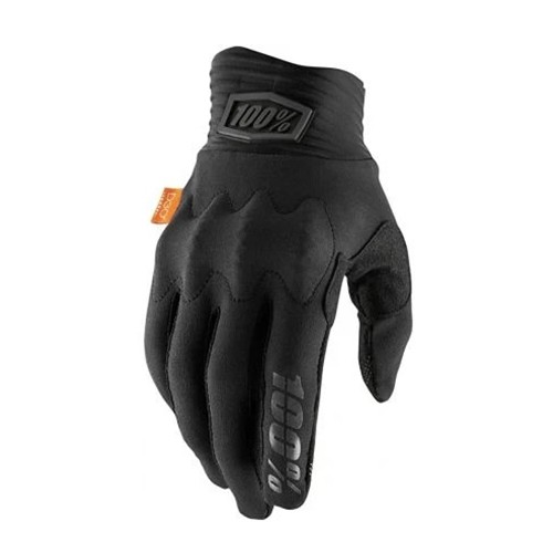 100% COGNITO Black/Charcoal Gloves