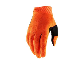 100% RIDEFIT Fluo Orange/Black Gloves