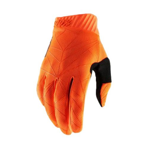 Manusi 100% RIDEFIT Fluo Orange/Black Gloves