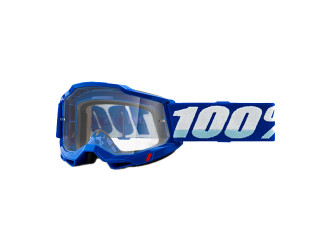 100% GOGGLE 100%  ACCURI GOGGLE BLUE CLEAR LENS