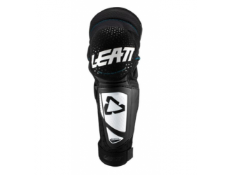 LEATT KNEE & SHIN GUARD 3DF HYBRID EXT WHT/BLACK