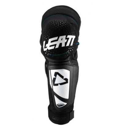 LEATT KNEE & SHIN GUARD 3DF HYBRID EXT WHT/BLACK