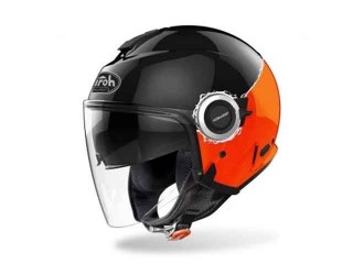 AIROH HELIOS FLUO BLACK/ORANGE GLOSS