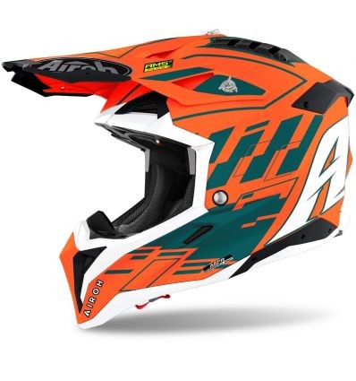 AIROH AIROH AVIATOR 3  WAVE ORANGE CHROME 2021