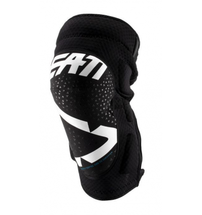 LEATT KNEE GUARD 3DF 5.0 ZIP WHT/BLACK