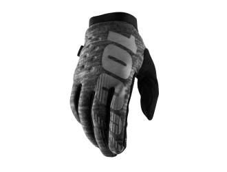 100% BRISKER Gloves Heather Grey