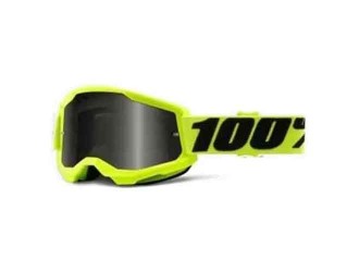 100% STRATA 2 Sand Goggle Yellow - Smoke Lens