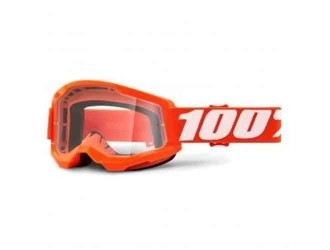 100% OCHELARI 100% STRATA 2 GOGGLE ORANGE CLEAR LENS