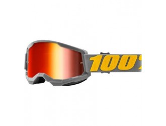 100% STRATA 2 Goggle Izipizi Mirror Red Lens