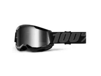 100% STRATA 2 Goggle Black Mirror Silver Lens