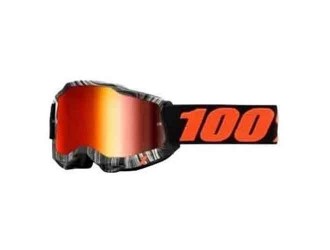 100% OCHELARI 100% ACCURI 2 Goggle Geospace Mirror Red Lens