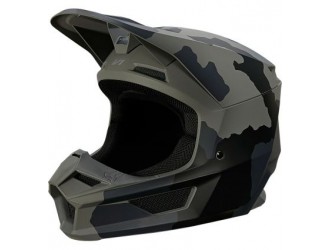 FOX YOUTH V1 TREV HELMET, ECE [BLK CAM]