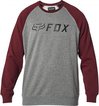 FOX APEX CREW FLEECE [GRY/RD]