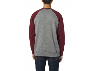 FOX APEX CREW FLEECE [GRY/RD]