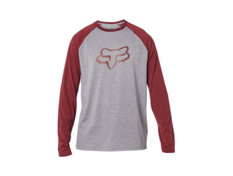 FOX FOX TOURNAMENT LS TECH TEE [HTR GRAPH]