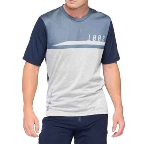 100% AIRMATIC Jersey Steel Blue/Grey