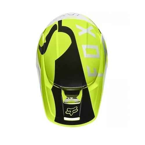 FOX YTH V1 SKEW HELMET, ECE [FLO YLW]