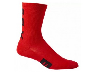 FOX 6" FLEXAIR MERINO SOCK [FLO RED]