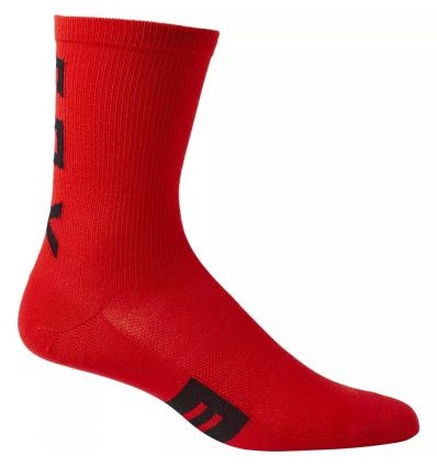 FOX 6" FLEXAIR MERINO SOCK [FLO RED]