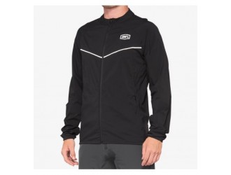 100% CORRIDOR Stretch Windbreaker Black