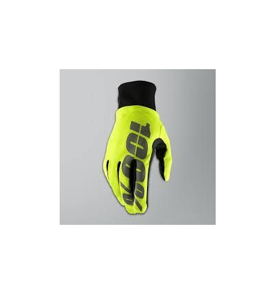 100% HYDROMATIC Waterproof Glove Neon Yellow