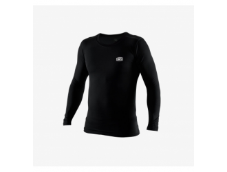 100% BASECAMP Long Sleeve Base Layer Black Base Layers