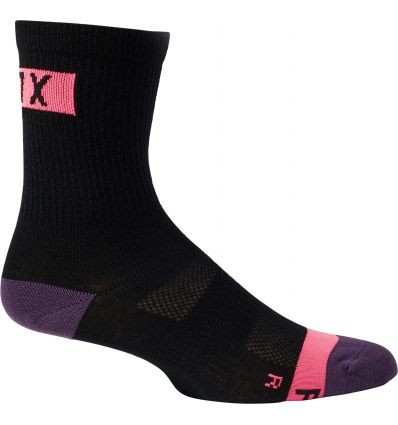 FOX WOMEN'S 6" FLEXAIR MERINO SOCK [BLK]