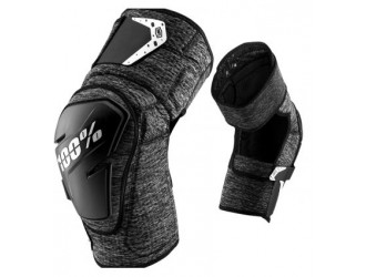 100% FORTIS Knee Guard Grey Heather/Black