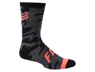 FOX MTB SOCKS 8" DEFEND SOCK BLK CAMO