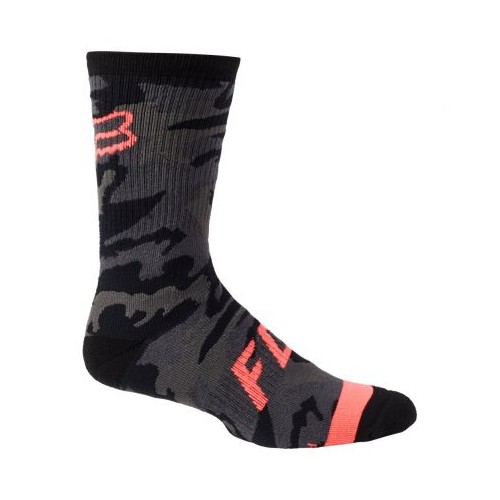 Sosete FOX MTB SOCKS 8" DEFEND SOCK BLK CAMO