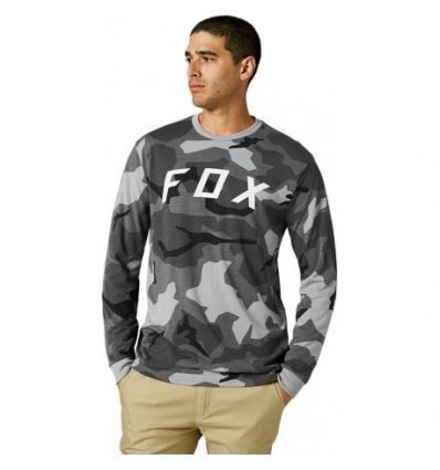 FOX BNKR LS TECH TEE [BLK CAM]