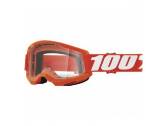 100% STRATA 2 Goggle Orange - Clear Lens