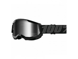 100% STRATA 2 Goggle Black - Mirror Silver Lens