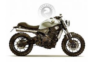 O viziune scrambler a modelului 2016 Yamaha XSR 700, ce va fi lansat curand