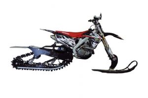 Din nou despre snow-bike, de data aceasta varianta Honda CR500R + kit conversie Timbersled