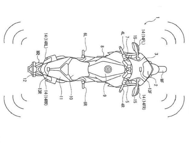 Honda breveteaza un sistem de monitorizare/avertizare a activitatii din trafic din jurul motocicletei