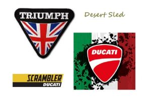 Ducati a furat! Denumirea Desert Sled a viitorului Scrambler fusese consacrata de Triumph, cu multi ani in urma