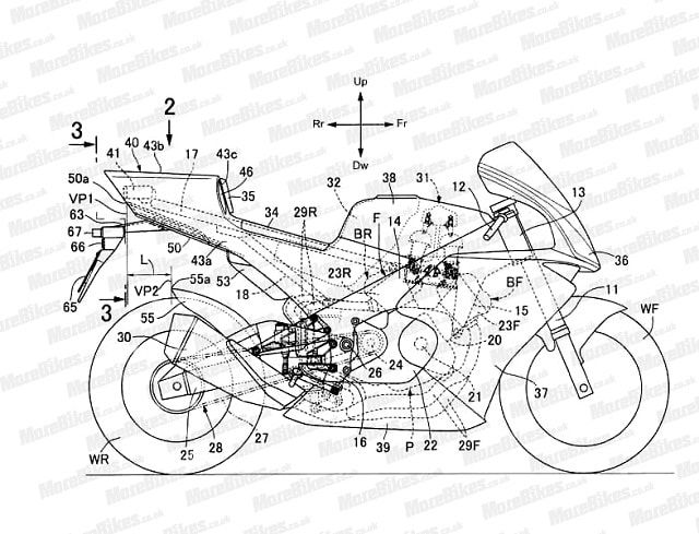 Au aparut primele schite oficiale ale viitorului superbike 2018 Honda V4